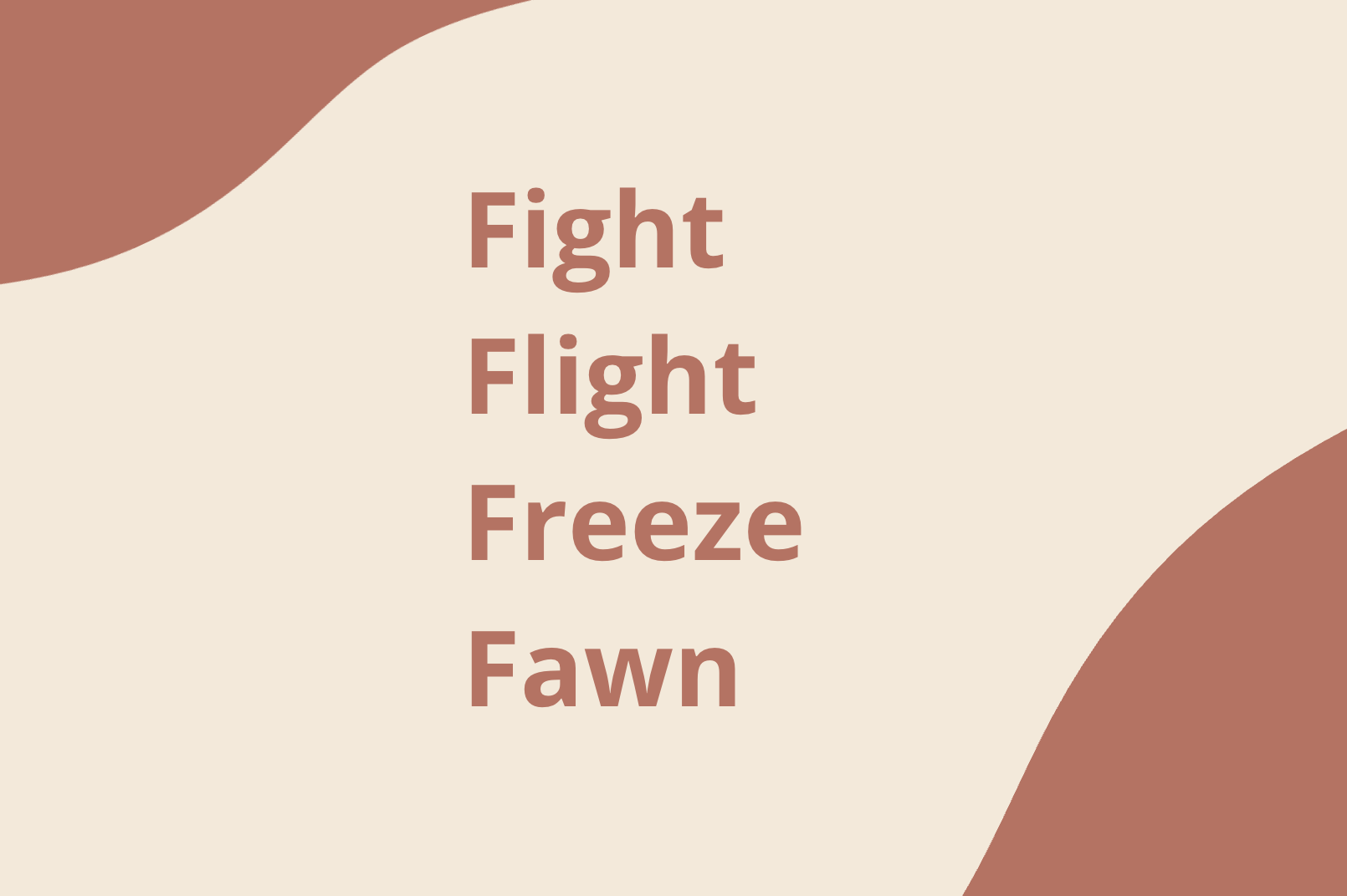 relatietherapie Nina van den Bosch breda. Fight flight freeze fawn